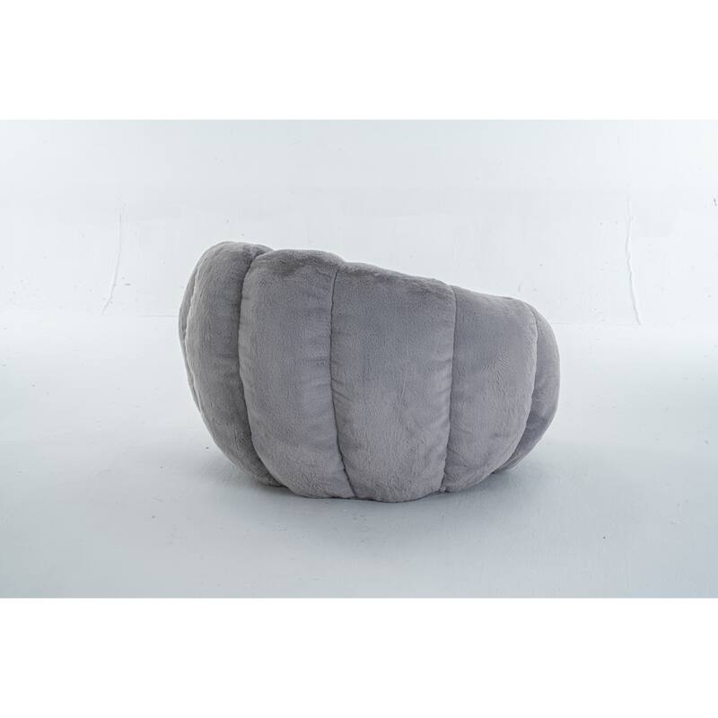 GDFStudio - Faux Fur Floral-Shaped Ultra-Soft Bean Bag Chair