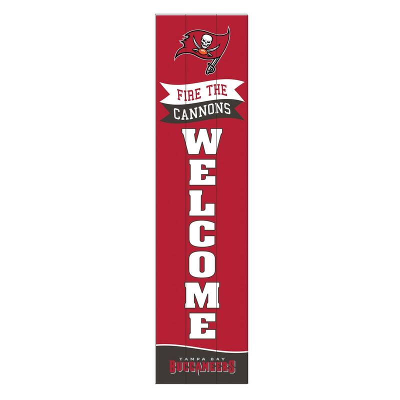 47" Porch Leaner Welcome Wall Sign, Tampa Bay Buccaneers