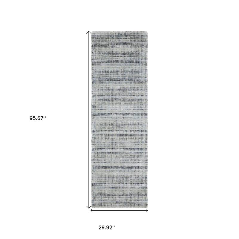 HomeRoots Striped Industrial Rectangle Area Rug