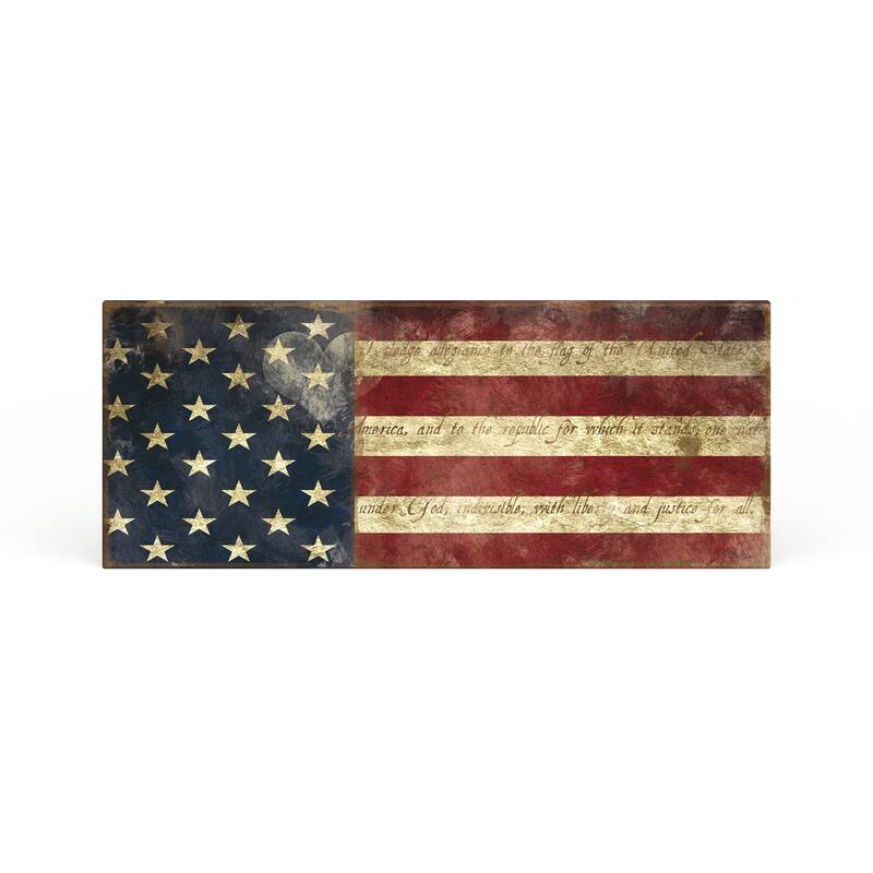 Copper Grove Carol Robinson 'I Pledge Allegiance' Premium Gallery Wrapped Canvas Art (3 Sizes Available)