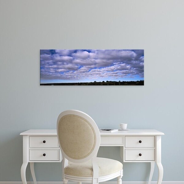 Easy Art Prints Panoramic Images's 'Late morning clouds along Interstate 40, New Mexico, USA' Premium Canvas Art