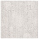 preview thumbnail 5 of 26, SAFAVIEH Handmade Ebony Marian Modern Floral Wool Rug 6' Square - Grey/Ivory - Square