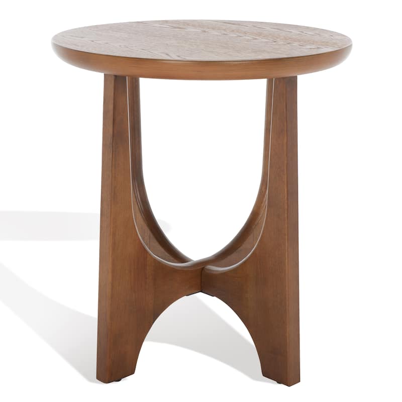 SAFAVIEH Couture Zvetka Wood Accent Table - 20 In. W x 20 In. D x 22 In. H - 20Wx20Dx22H - Medium Oak