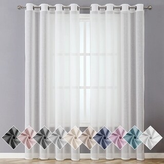 Grommet Top Light Filtering Curtains for Bedroom 2 Panels - Bed Bath ...