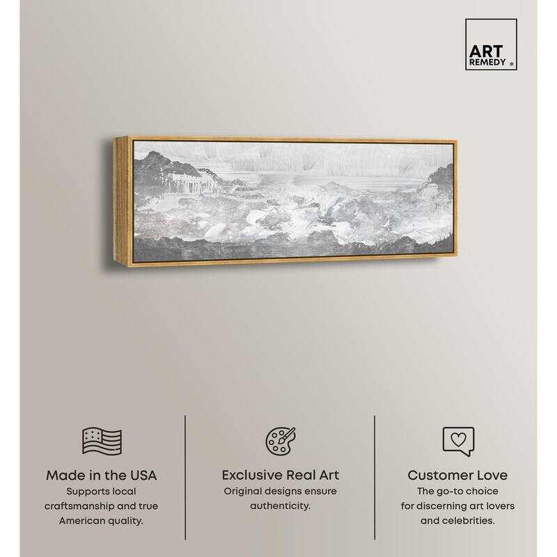 Inspired Neutral Morning Panoramic Canvas by Art Remedy