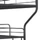 preview thumbnail 6 of 8, Black Full over Twin over Full Size Metal Furniture Triple Bunk Bed with Ladder and Fence for Bedroom