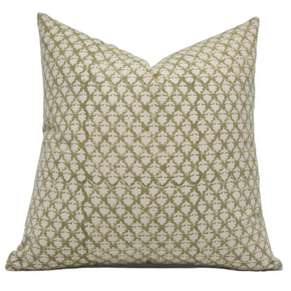 Fabdivine Hand Block Floral Cotton Farmhouse Home Accent Cushion Cover, Black Forest