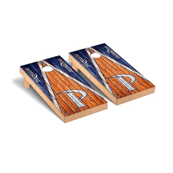 slide 2 of 5, Pepperdine Waves Triangle Cornhole Board Set