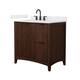Option Dark Walnut / Carrara Cultured Marble Top / Matte