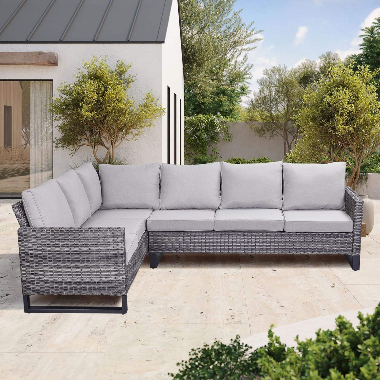 Option Grey Wicker / Grey Cusion