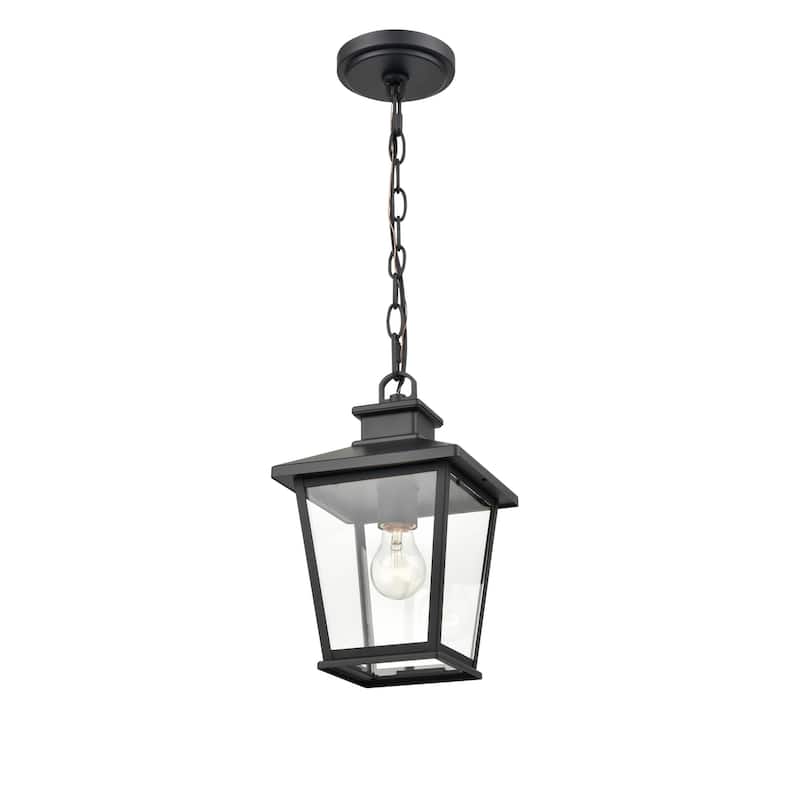 Millennium Lighting Bellmon 1 Light Outdoor Hanging Lantern with Clear Glass Shade