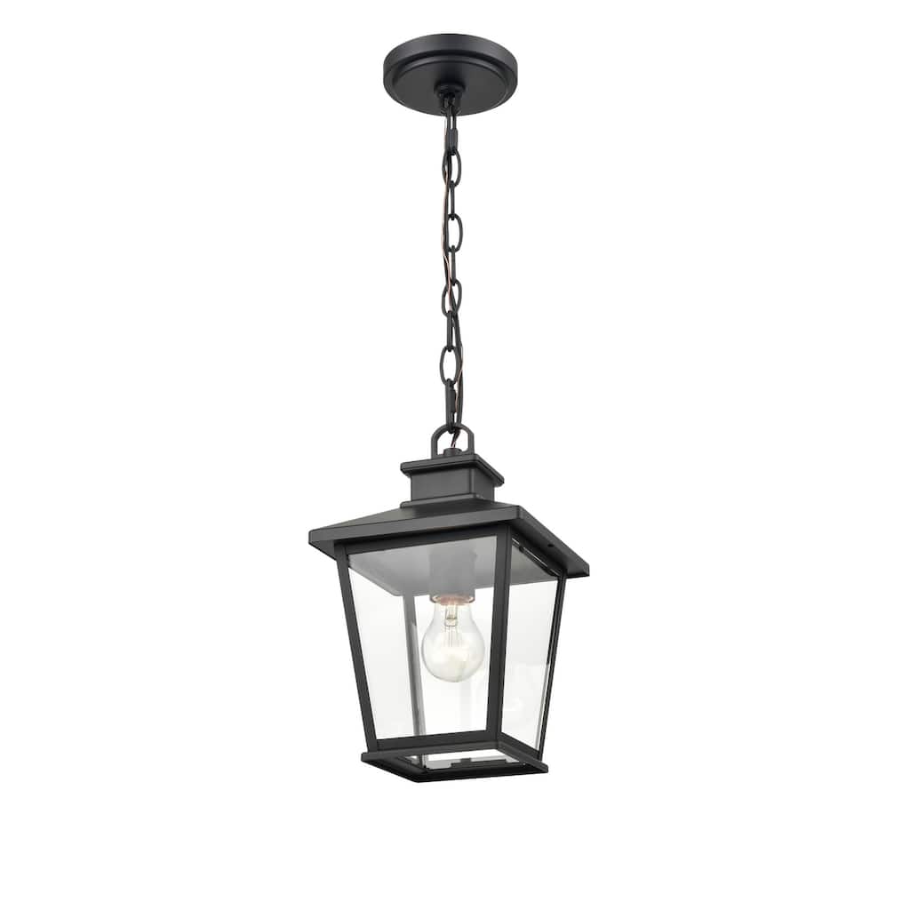 Millennium Lighting Bellmon 1 Light Outdoor Hanging Lantern with Clear Glass Shade