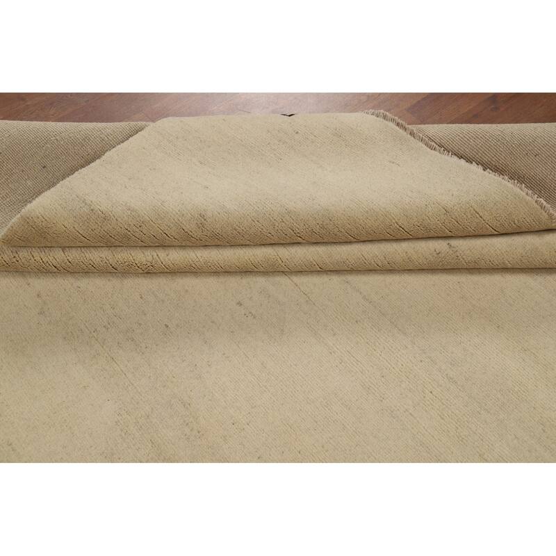 Contemporary Gabbeh Oriental Area Rug Hand-Knotted Wool Carpet - 6'5"x 9'7"