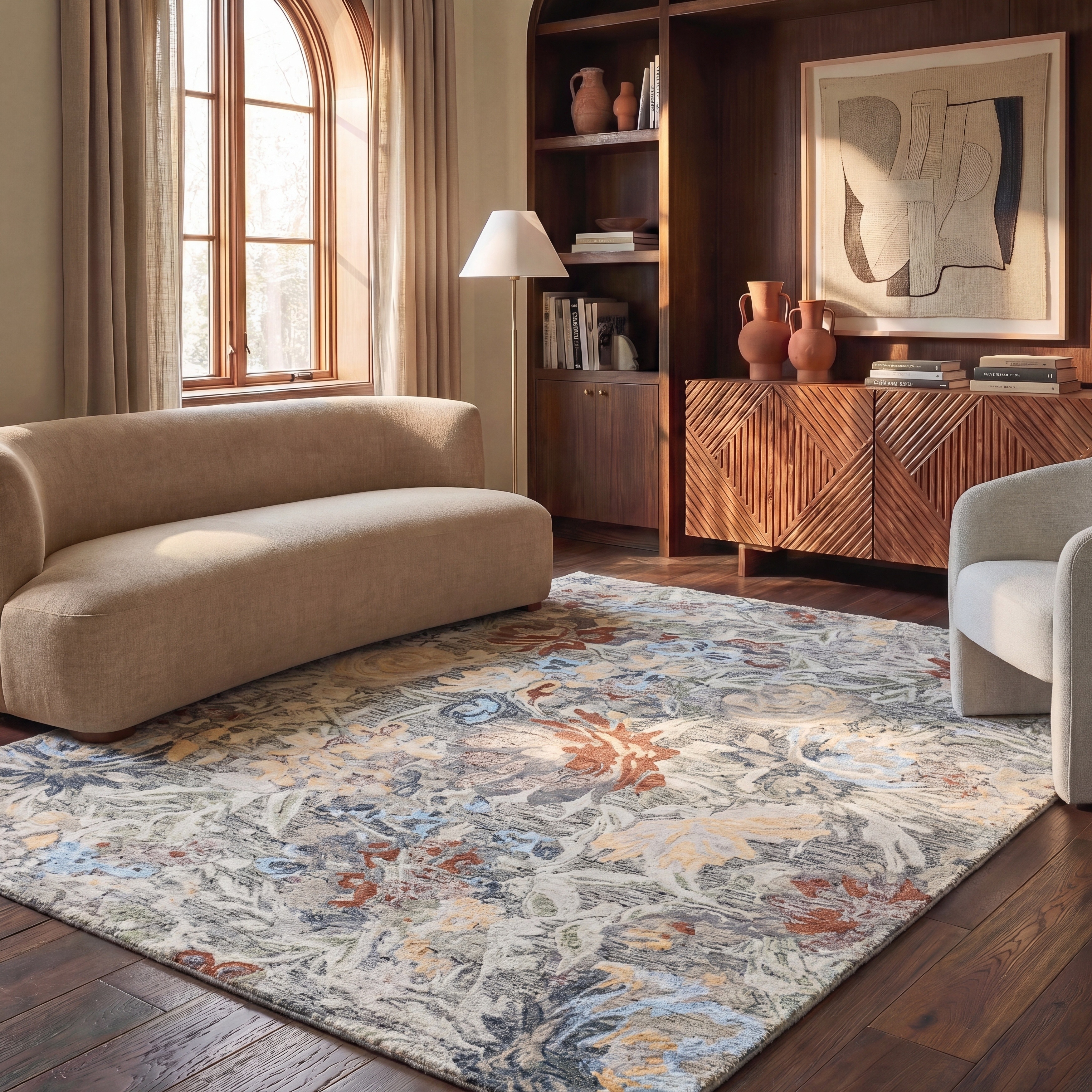 SAFAVIEH Handmade Blossom Bertien Modern & Contemporary Wool Rug