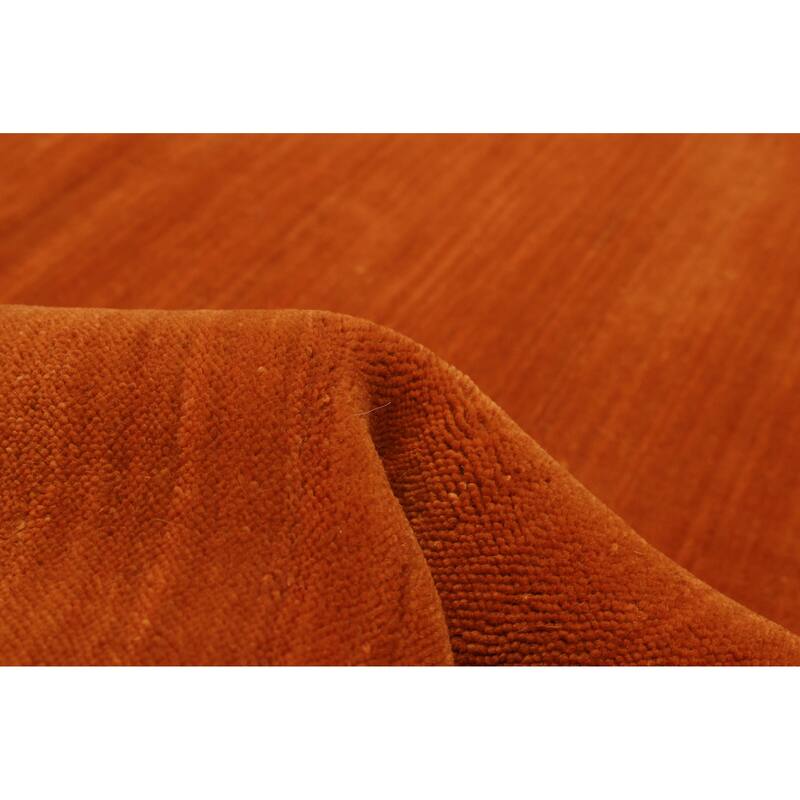 Kashkuli Gabbeh Burnt Orange Rug 4'0" x 5'7" - 4'0 x 5'7