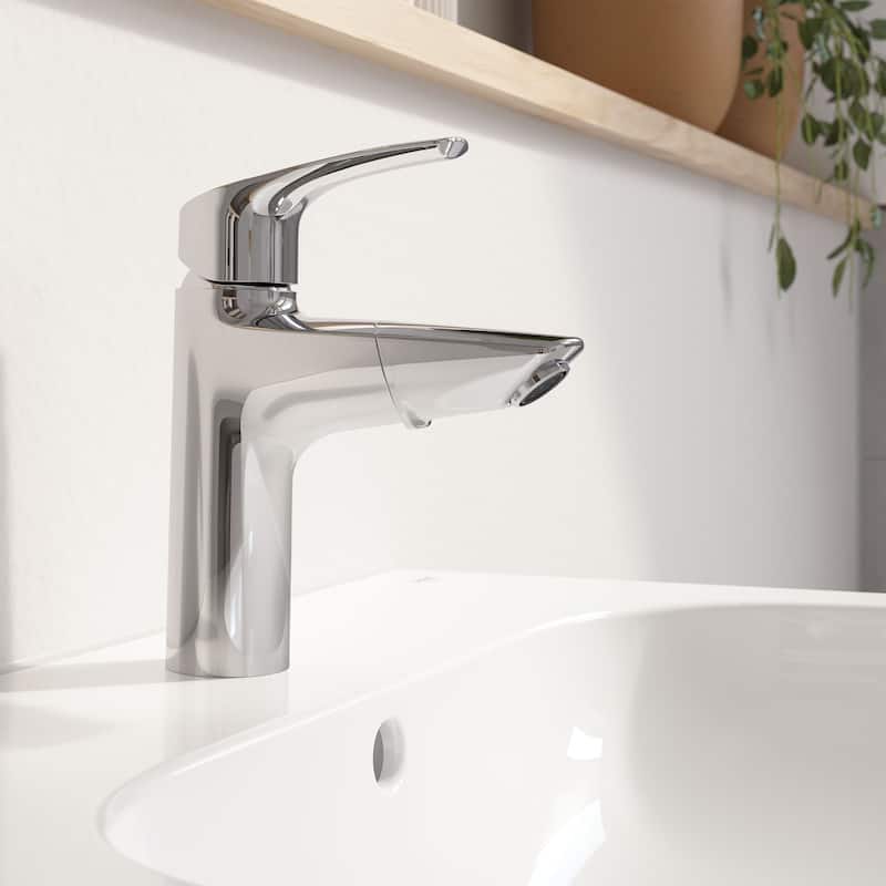 Grohe 23 991 3 Eurosmart 1.2 GPM Deck Mounted Single Hole M-Size - Starlight Chrome