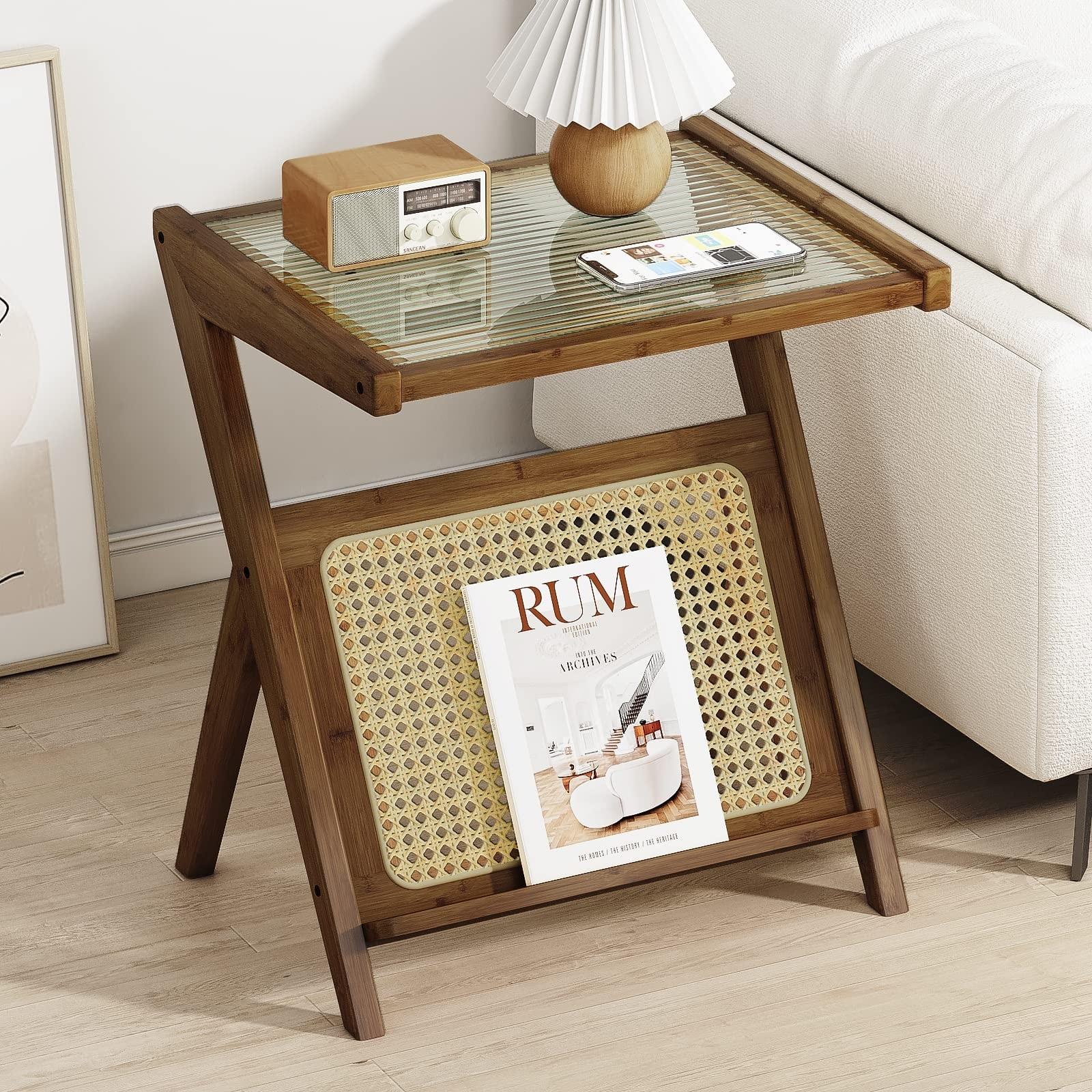 Small boho best sale nightstand