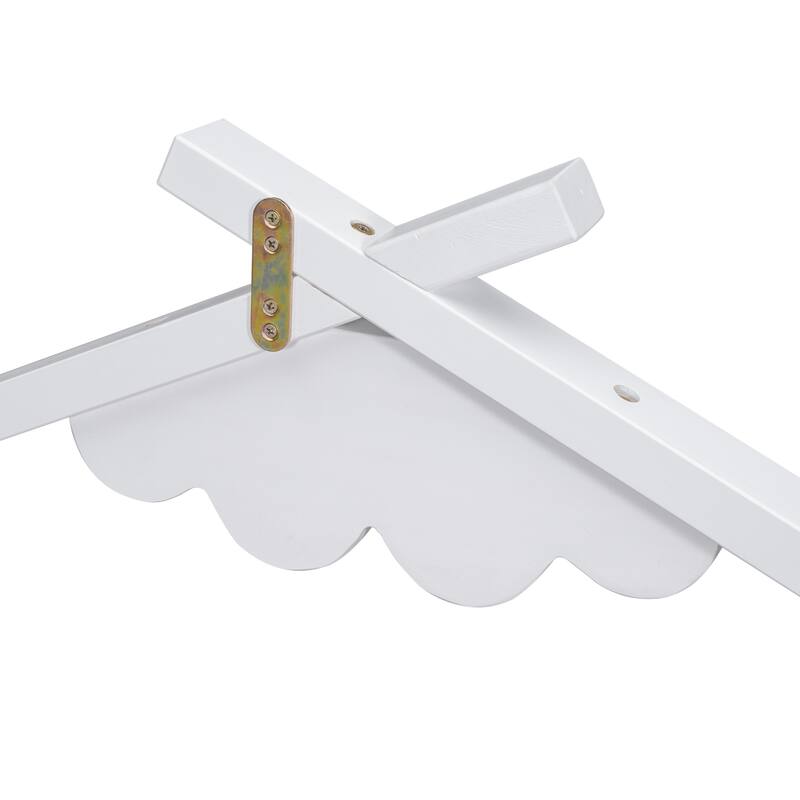 WM Twin House-Shaped Bedside Floor Bed