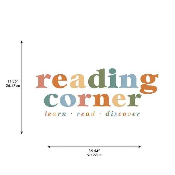 RoomMates Reading Corner Multicolor Wall Quote Decals