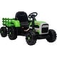 preview thumbnail 20 of 22, Kids Ride on Tractor with Trailer & Parent Remote Control,12V Battery Powered Ride On Tractor Toy with Dual Motors Green