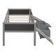 preview thumbnail 11 of 17, Modern Twin size Loft Wood Bed With Two Storage Boxes With Climbing Frame And Rope for Home