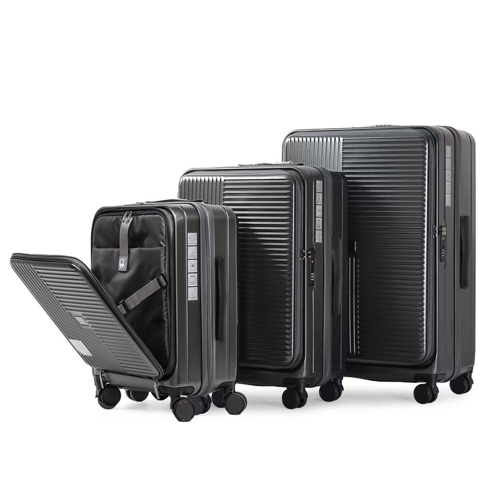 Luggage,with front opening,TSA approved lock,hardshell suitcase