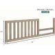 preview thumbnail 3 of 11, Evolur Convertible Crib Toddler Guard Rail