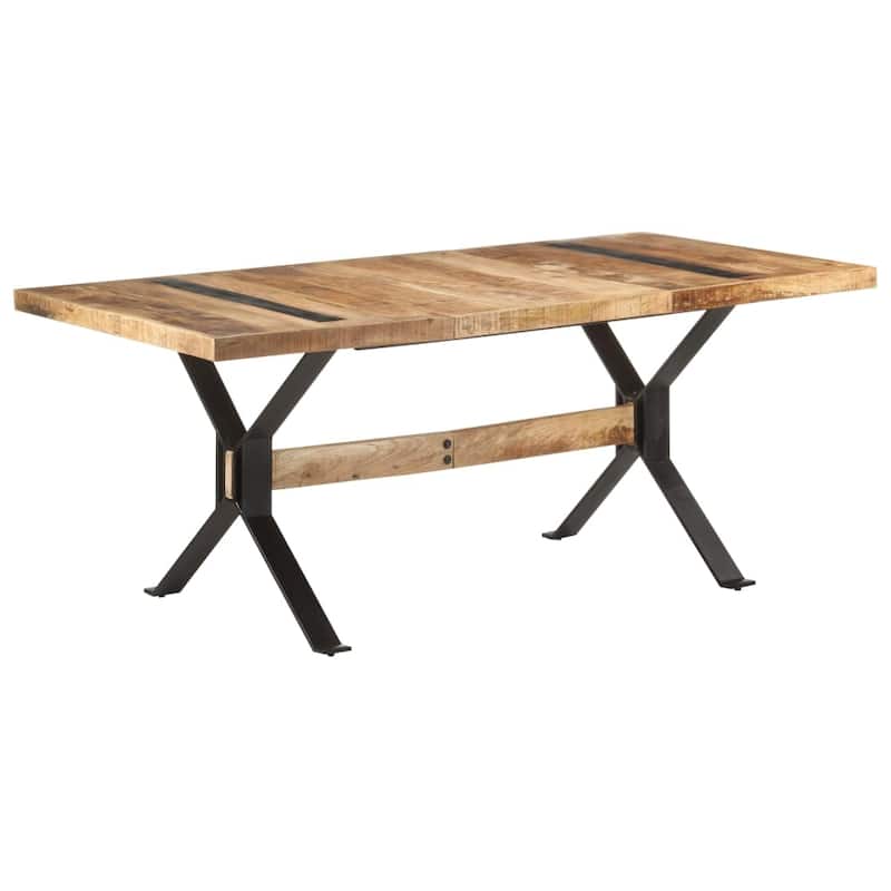 vidaXL Dining Table Wooden Dinner Bistro Table for Dining Room Kitchen Office