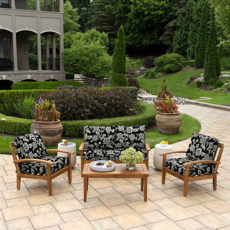 ARDEN Outdoor Loveseat Cushion Set, 48 x 24