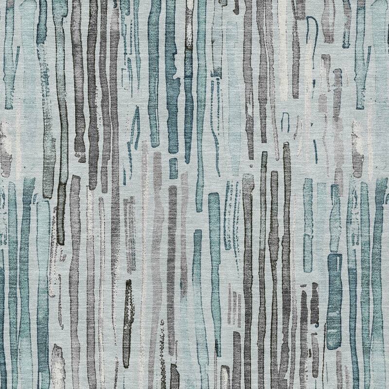 HomeRoots Striped Modern Rectangle Outdoor Rug