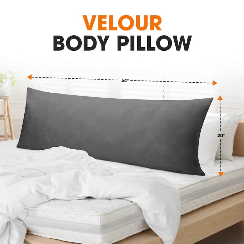 Cheer Collection Velour Body Pillow