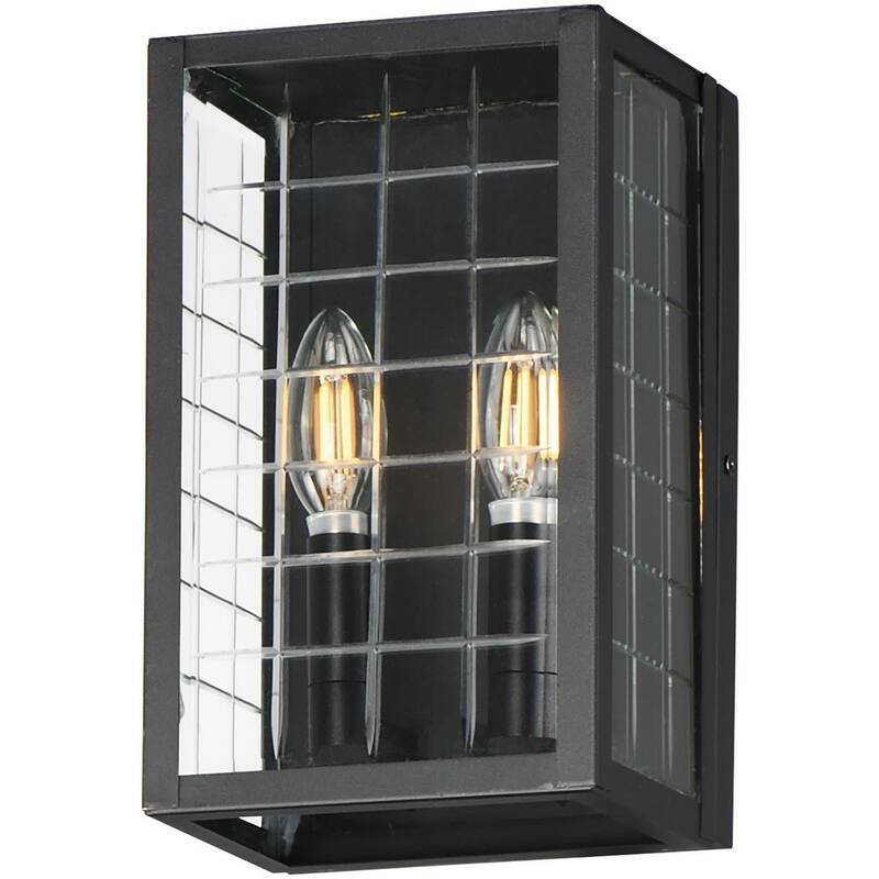 Maxim 30691CL Magnus 2 Light 11" Tall Outdoor Wall Sconce - Black
