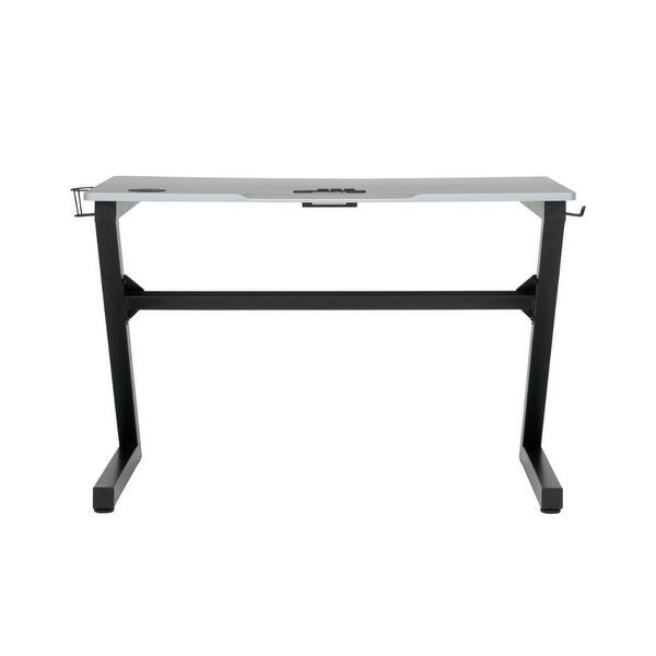 Shop Offex Gaming Zone Pc Gamer Computer Desk With Charging