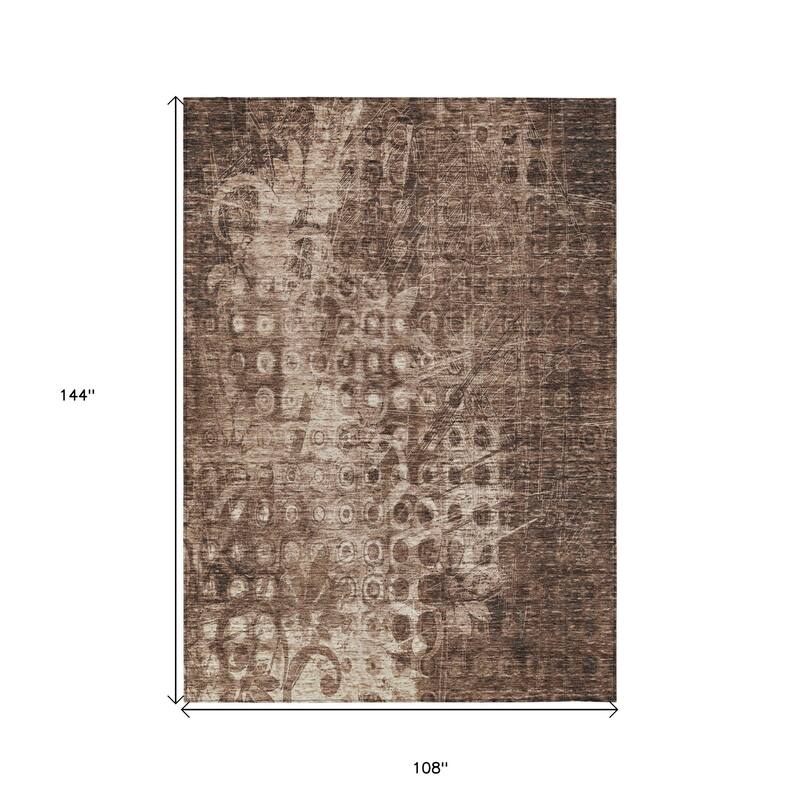 HomeRoots Ikat Transitional Rectangle Outdoor Rug