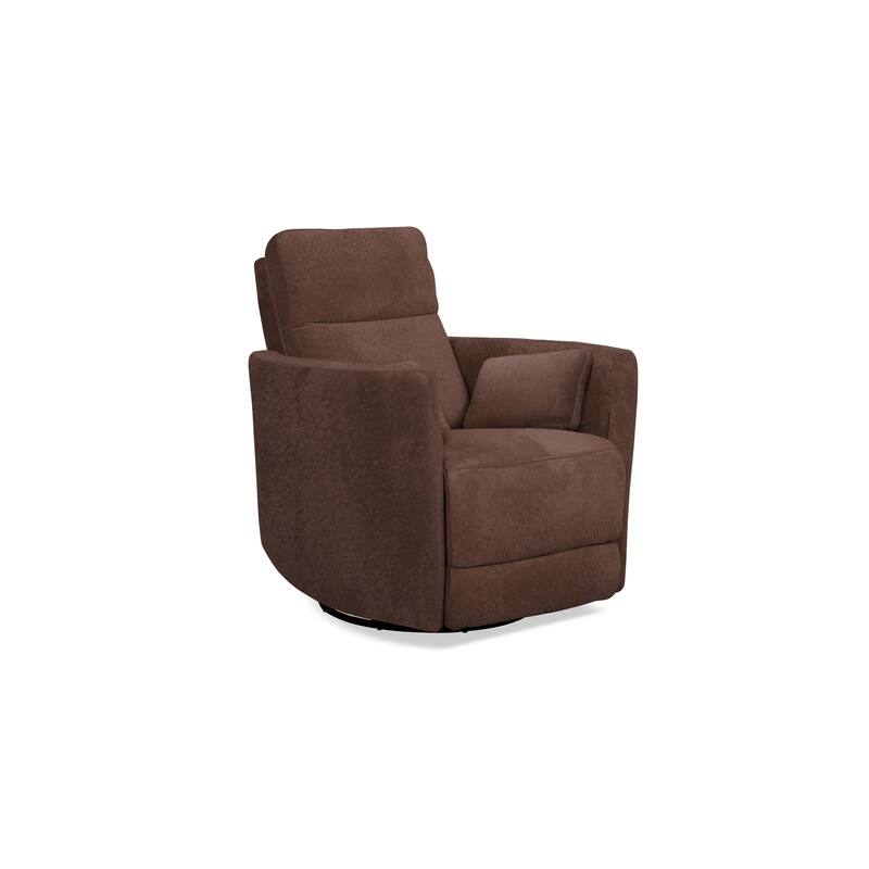 Cozy Microfiber Manual Swivel Recliner