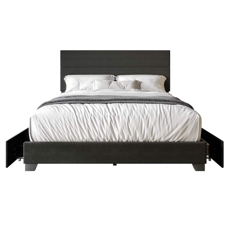 Clayfell Clayfell Kapaa Upholstered Storage Platform Bed