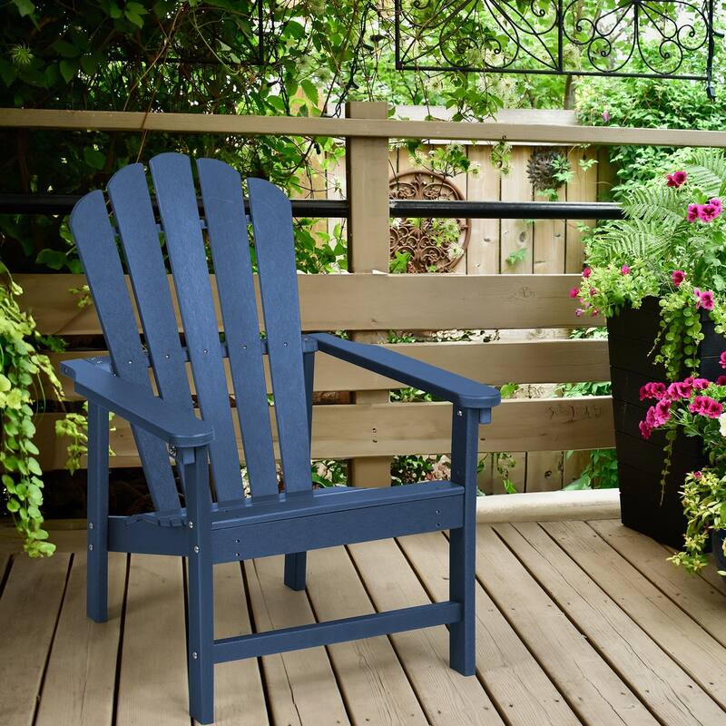 Vrakae Patio HDPE All-Weather Stacking Adirondack Chair