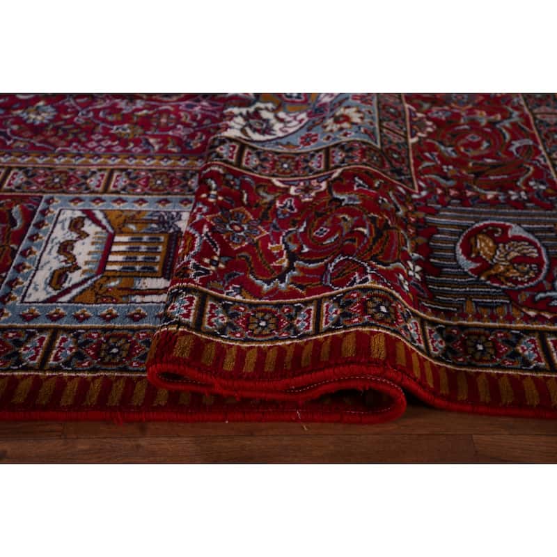 Animals Pictorial Tabriz Turkish Area Rug Machine Made Carpet - 9'9" x 12'6"