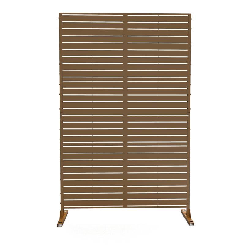 6.3 ft. H x 3.9 ft. W Sierra Freestanding Metal Privacy Screen