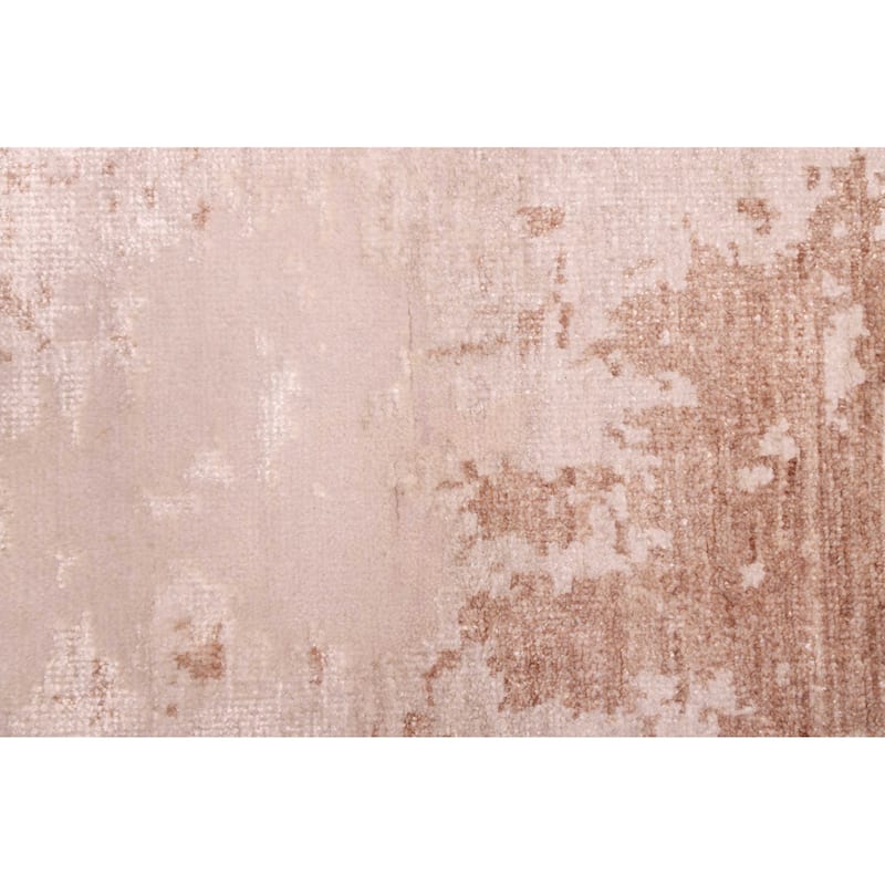 ECARPETGALLERY Hand-knotted Legacy Beige Silk, Wool Rug - 2'5 x 11'7