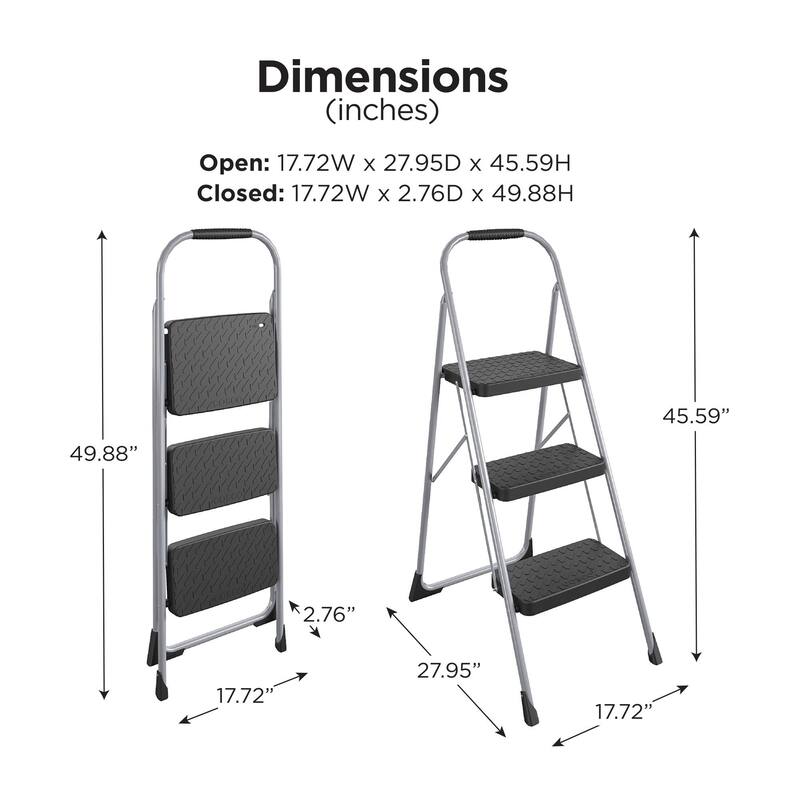 COSCO 3-Step Big Step Folding Step Stool - 3 Step