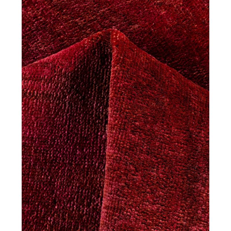 Overdyed One-of-a-Kind Hand-Knotted Area Rug - Red - 5' 0" x 7' 1"