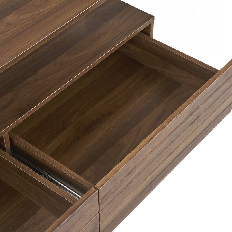 Modern Rectangular LED Lights Coffee Table