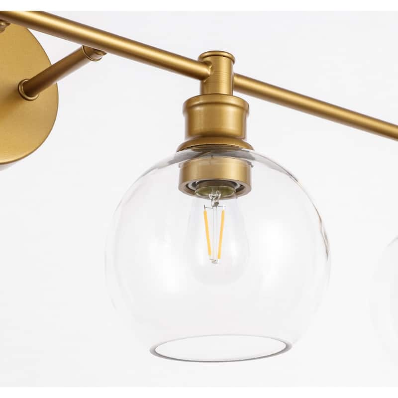 Camille Clear Glass 4-light Wall Sconce