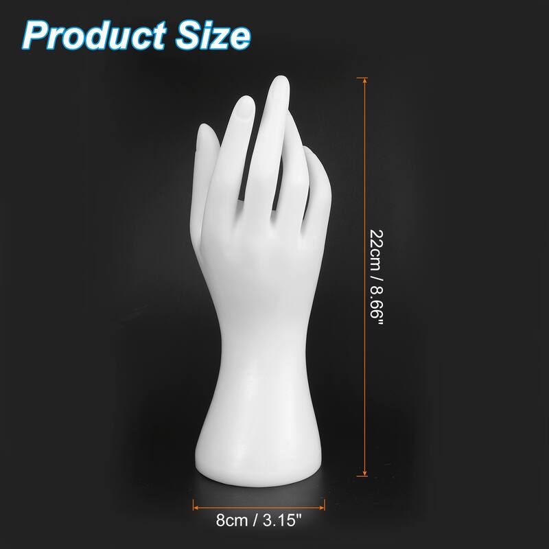 Hand Ring Holder, Jewelry Holder Ring Display Stand Bracelet Display - White