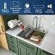 preview thumbnail 5 of 7, Karran Elite WST-20-PK1 Top Mount 25" Single Bowl Stainless Steel Workstation Kitchen Sink