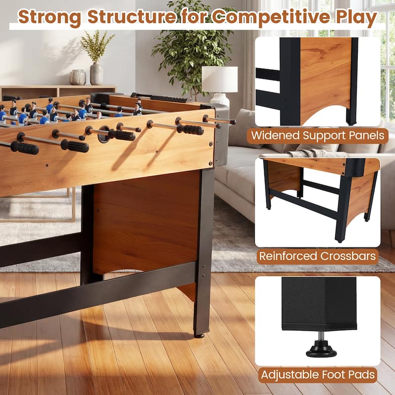Gymax 47'' Competition Full Size Soccer Game Table w/22 Players 2