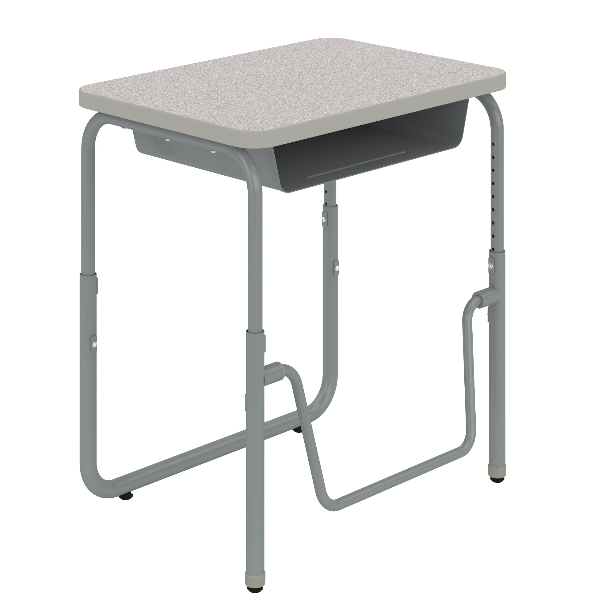 AlphaBetter®  2.0 Height - Adjustable Student Desk with Book Box and Pendulum Bar 22"-30"