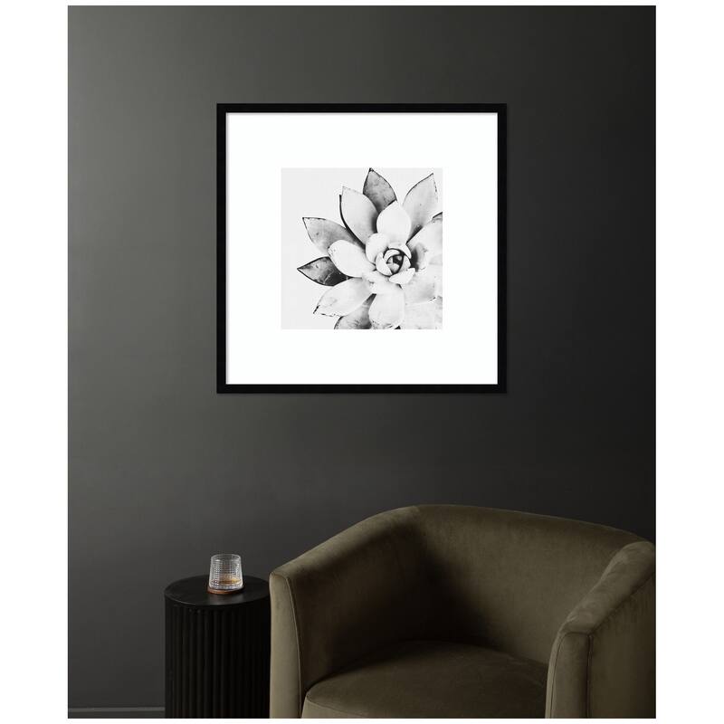 Kate and Laurel Modern Succulent by Tai Prints Framed Wall Art Print