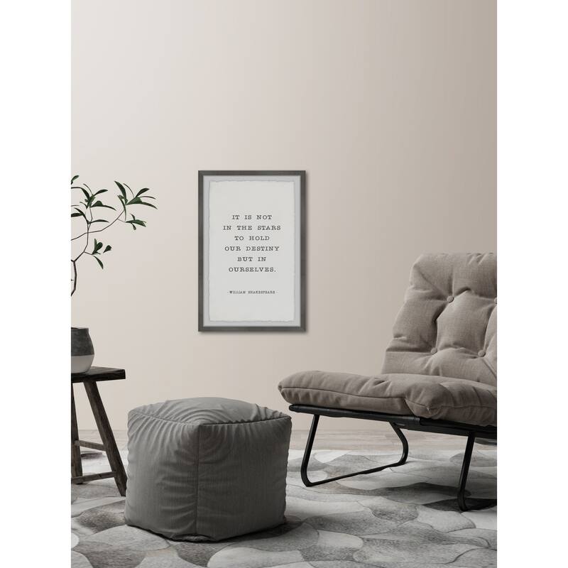 It Is Not in the Stars Framed Wall Art, Elegant Home Touch - Sophisticated Artwork for Refined Décor